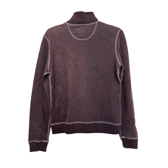 Tommy Bahama Womens Zip-Up Jacket S Brown Cotton Spandex Blend Casual Lightweigh - Picture 4 of 5